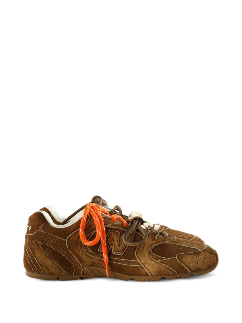 New Balance X Miu Miu Suede Overlays Triple Lace Rich Leather Sneakers