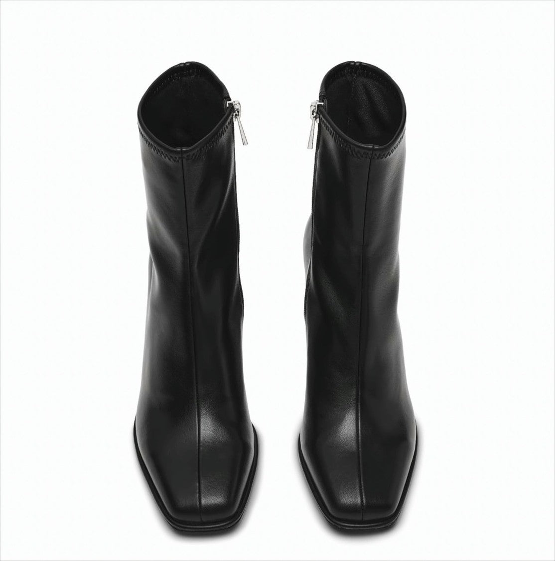Steve Madden Square-Toe Black Boots