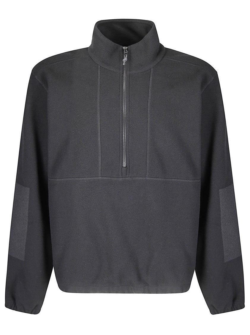 Gr10k High Collar Half-Zip Fleece Pullover With Zippered Pockets