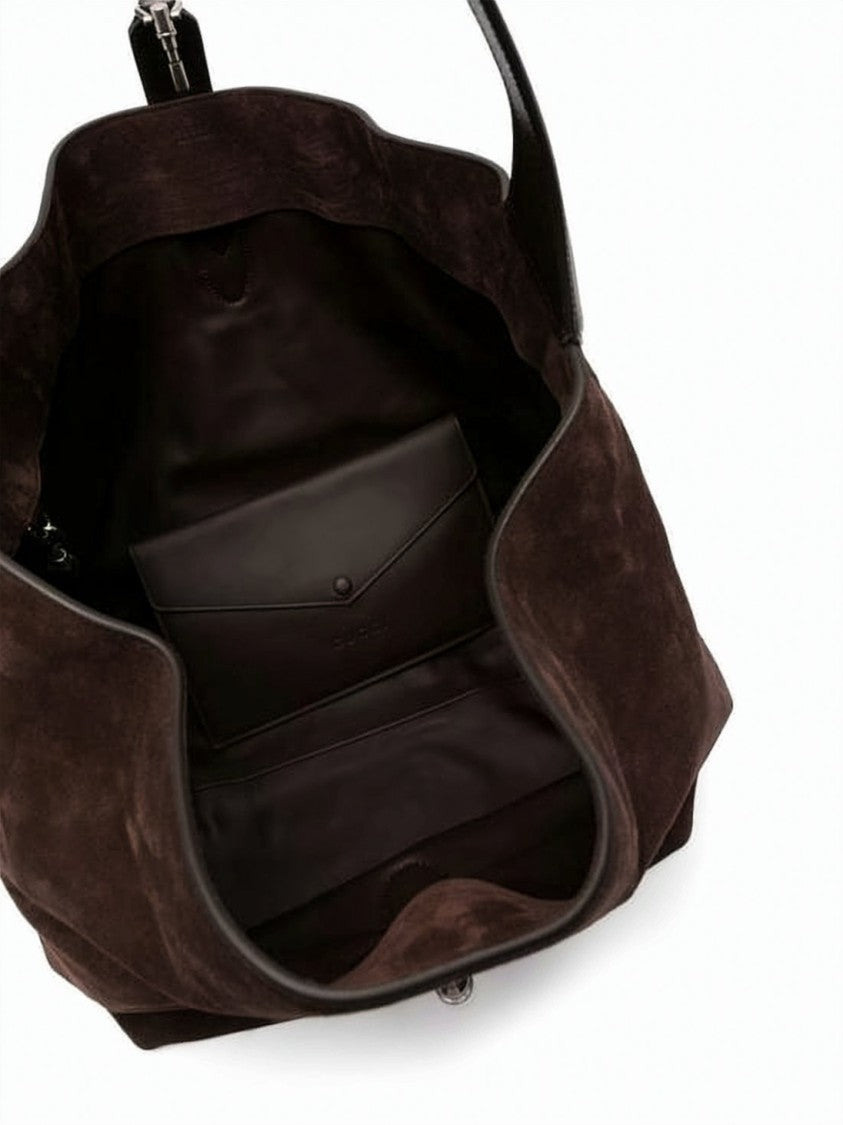 Gucci Brown Suede Shoulder Bag