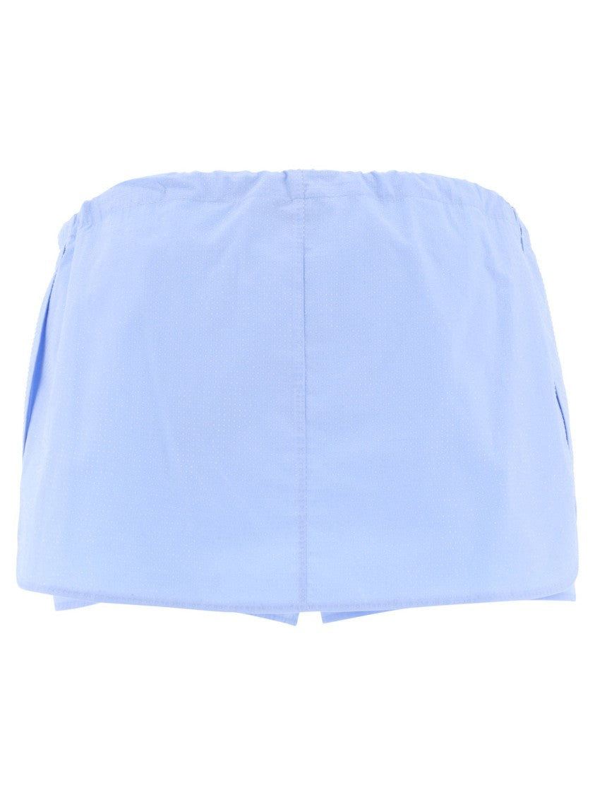 Alexander Wang Relaxed-Fit Drawstring Skort With Crystal Accents