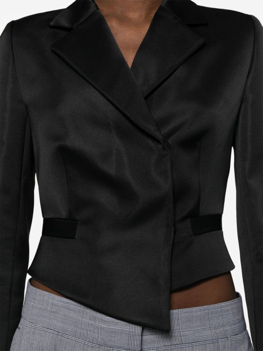Coperni Black Satin Finish Jacket