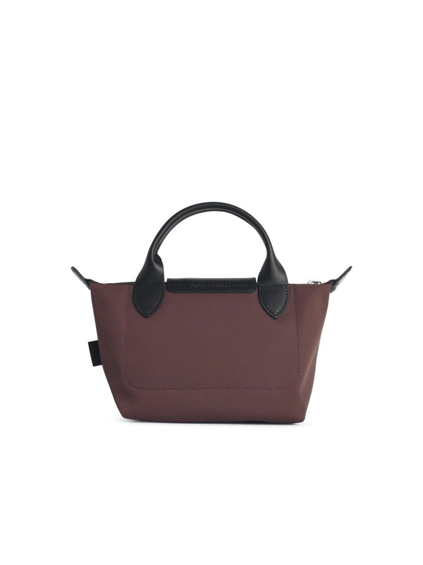 Longchamp Bag With 'Xs Le Pliage Energy' Handle In Tela Cocoa
