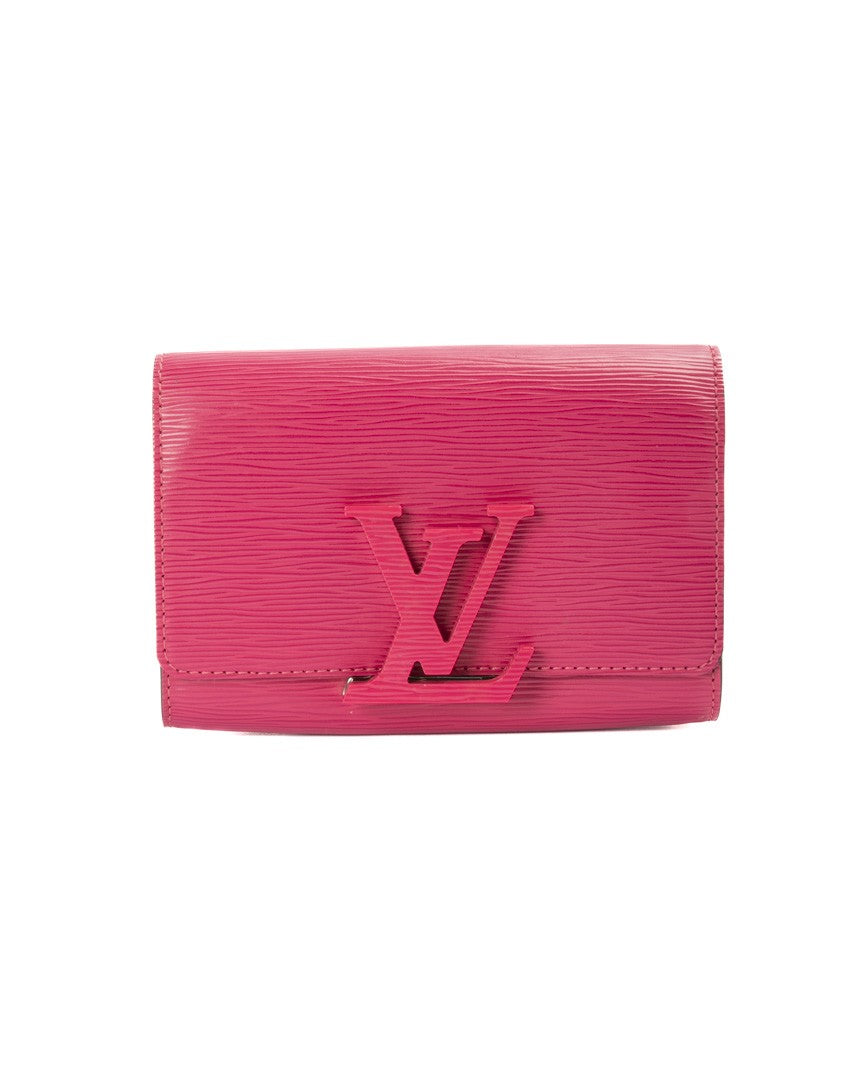 Louis Vuitton Fuchsia Louise Pm Epi Leather Clutch