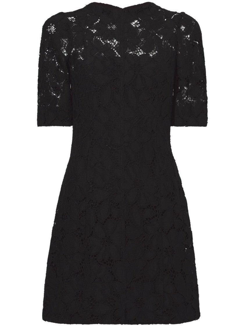Proenza Schouler Delicate Lace Mini Dress With Floral Pattern