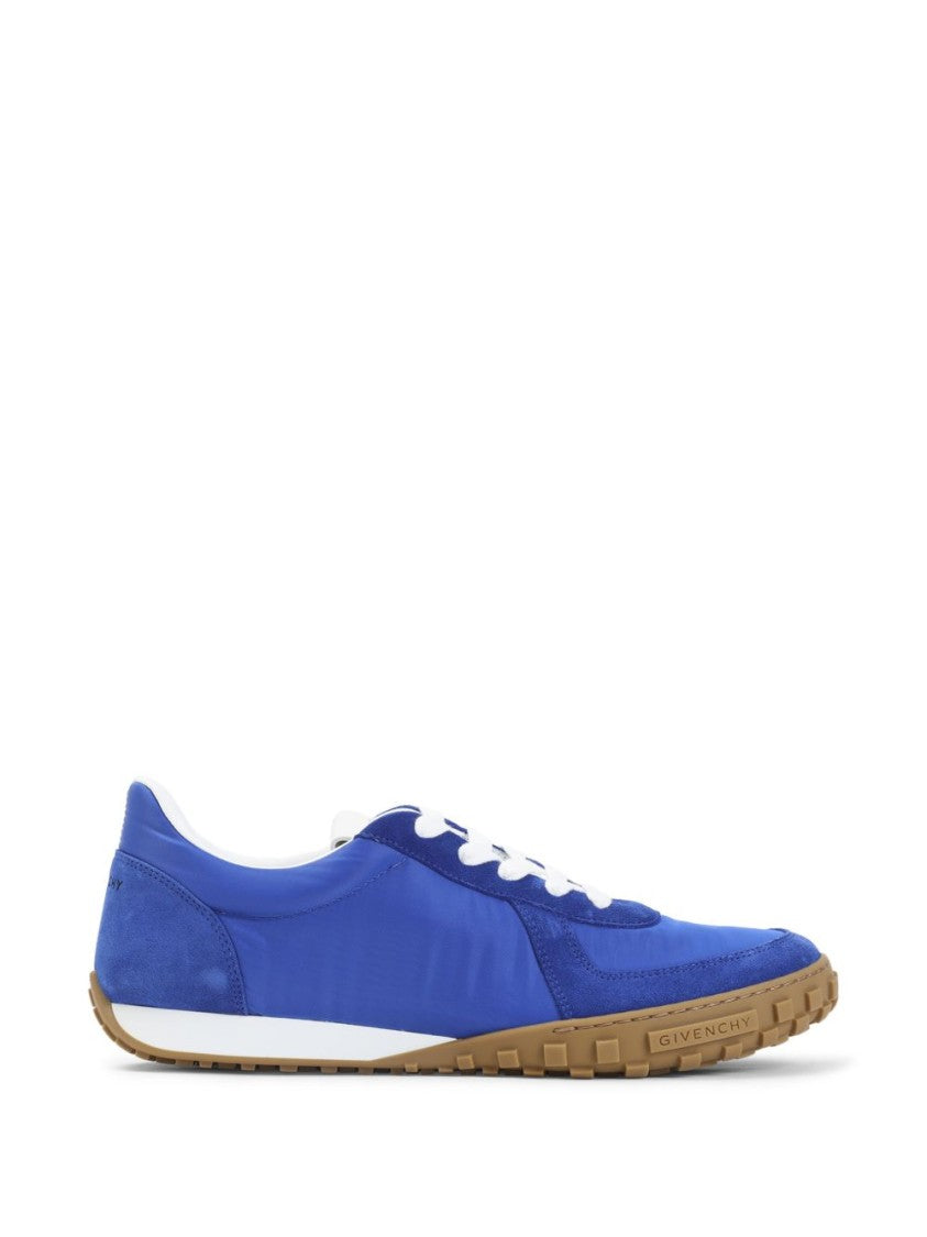 Givenchy Blue Silk And Nylon Lace Sneakers