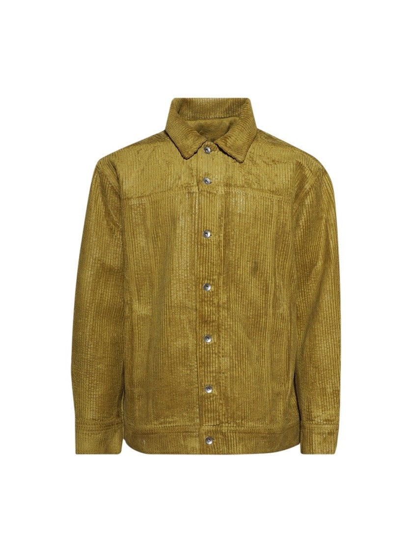 Drkshdw By Rick Owens Jumbo Worker Jacket Ochre