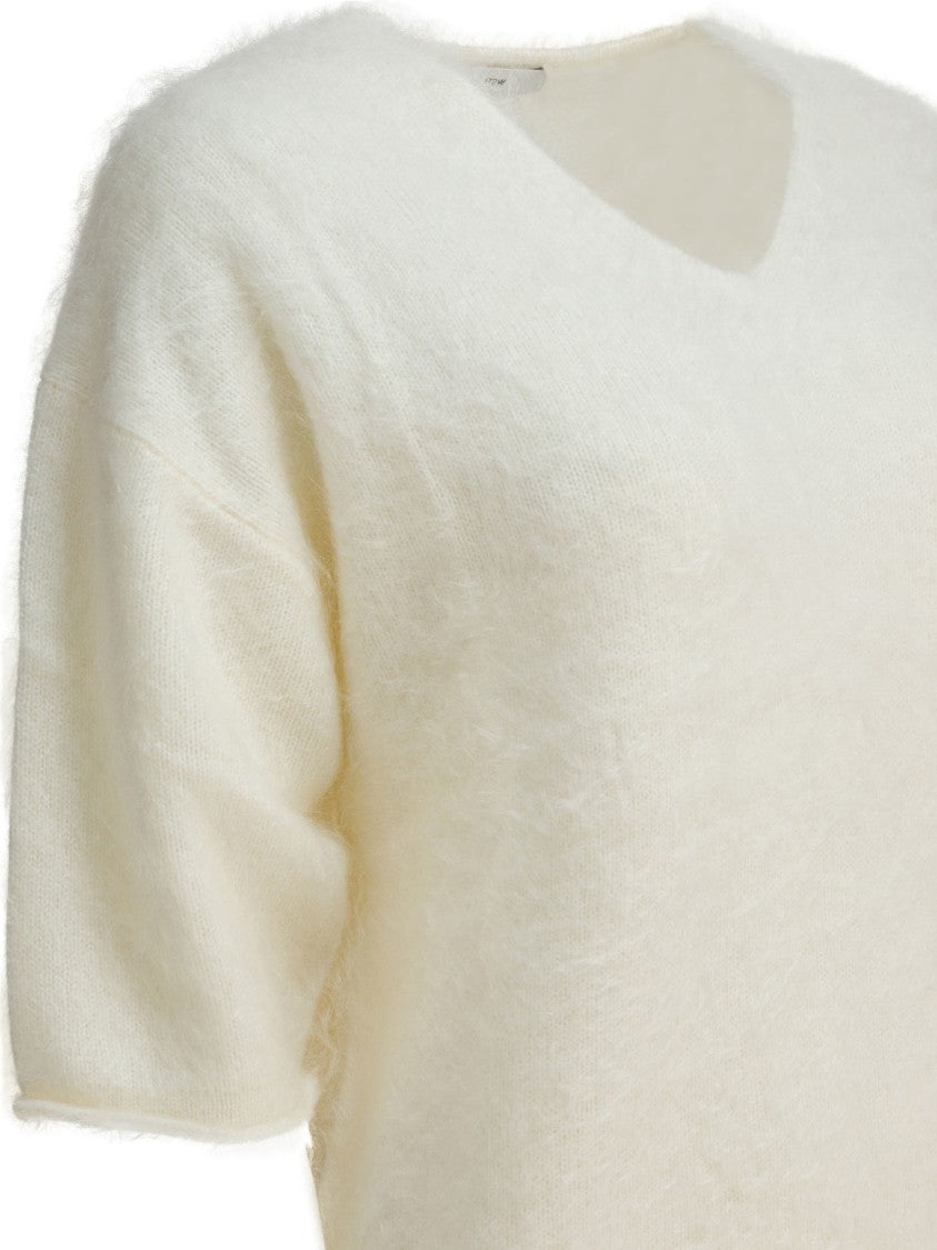 R2w Cashmere Knitwear With V-Neckline And Relaxed Fit
