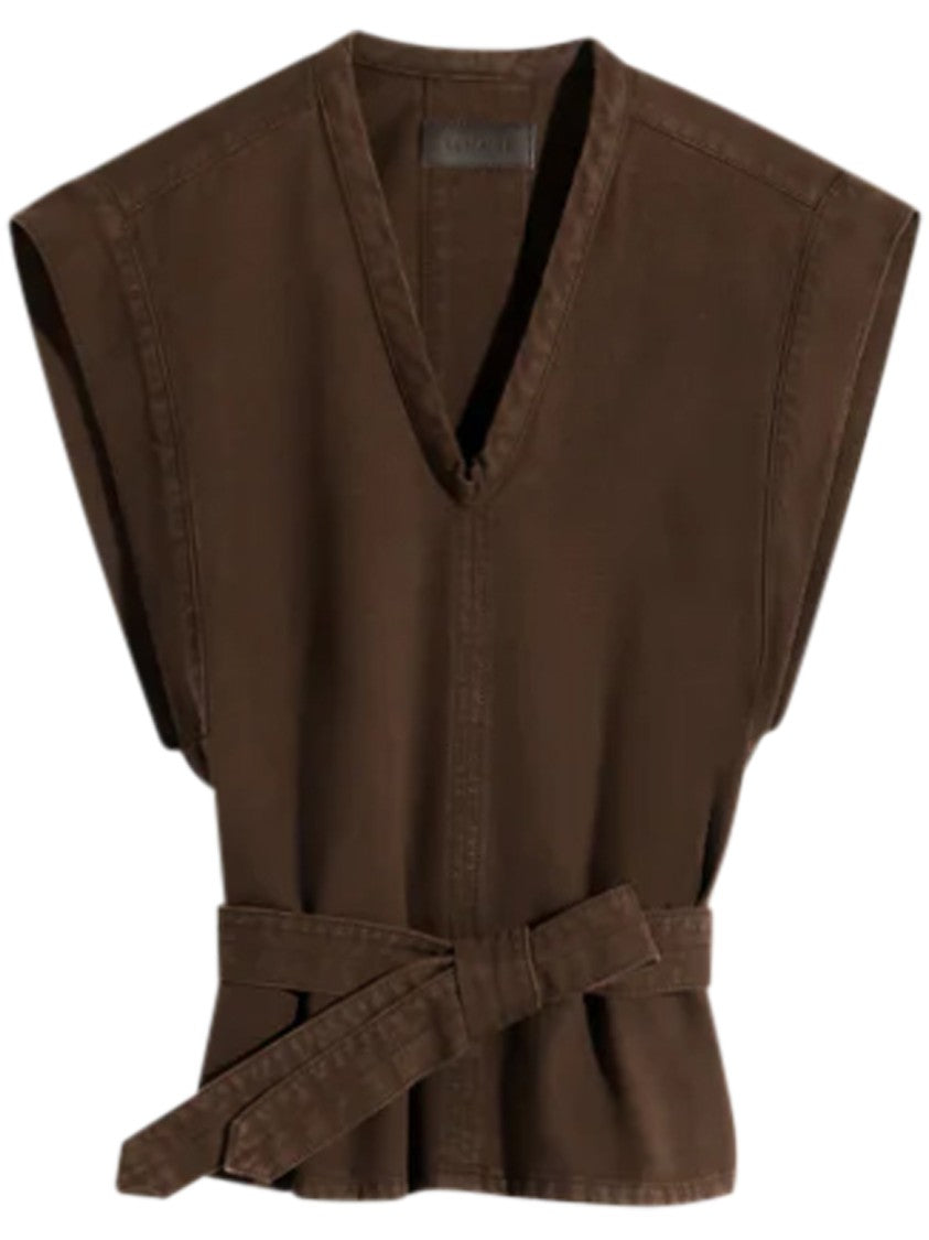Lemaire Deep V-Neck Sleeveless Chasuble Top