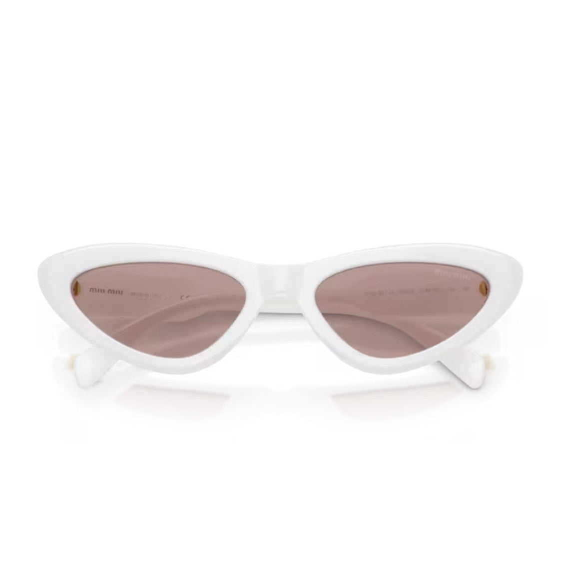 Miu Miu Bianco Vertical Logo Sunglasses