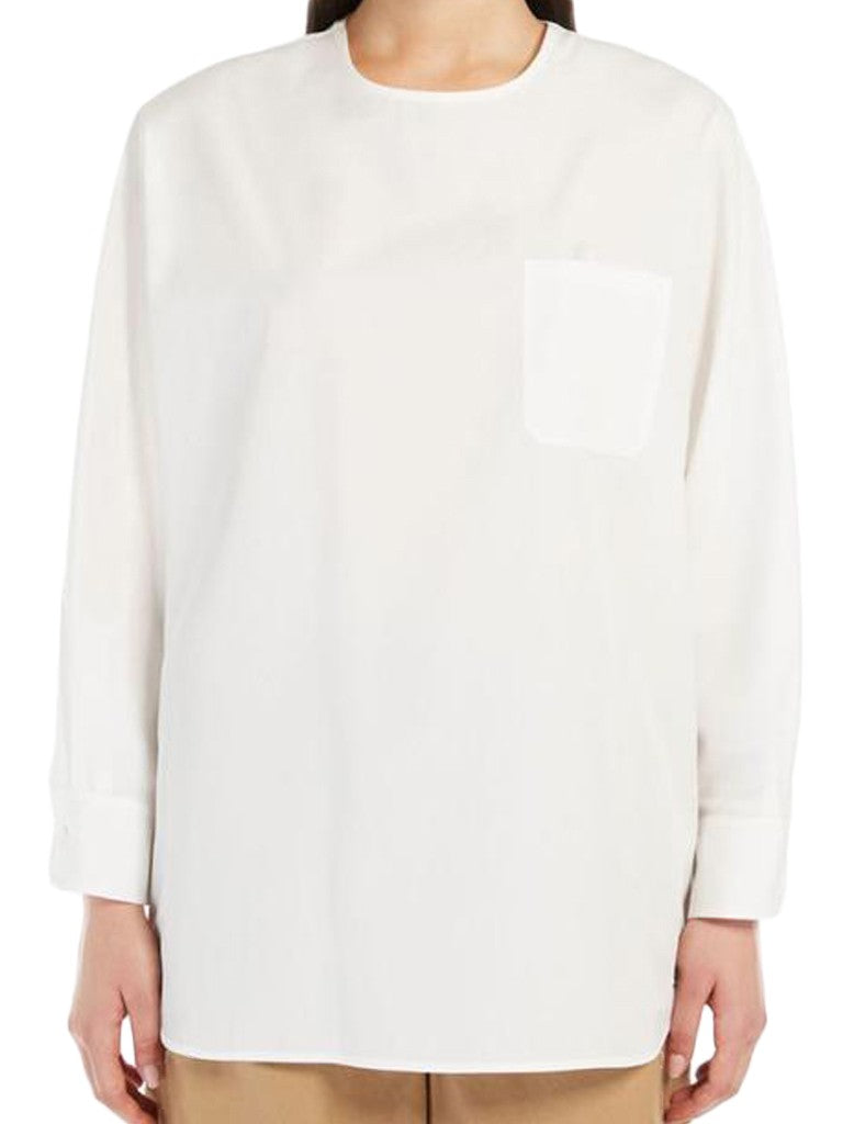 Max Mara Relaxed Fit Long-Sleeved Blouse With Classic Collar