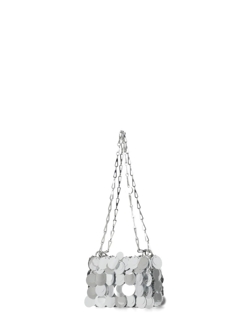 Rabanne Sparkle Nano Bag With Chain Shoulder Strap And Magnetic Fastening