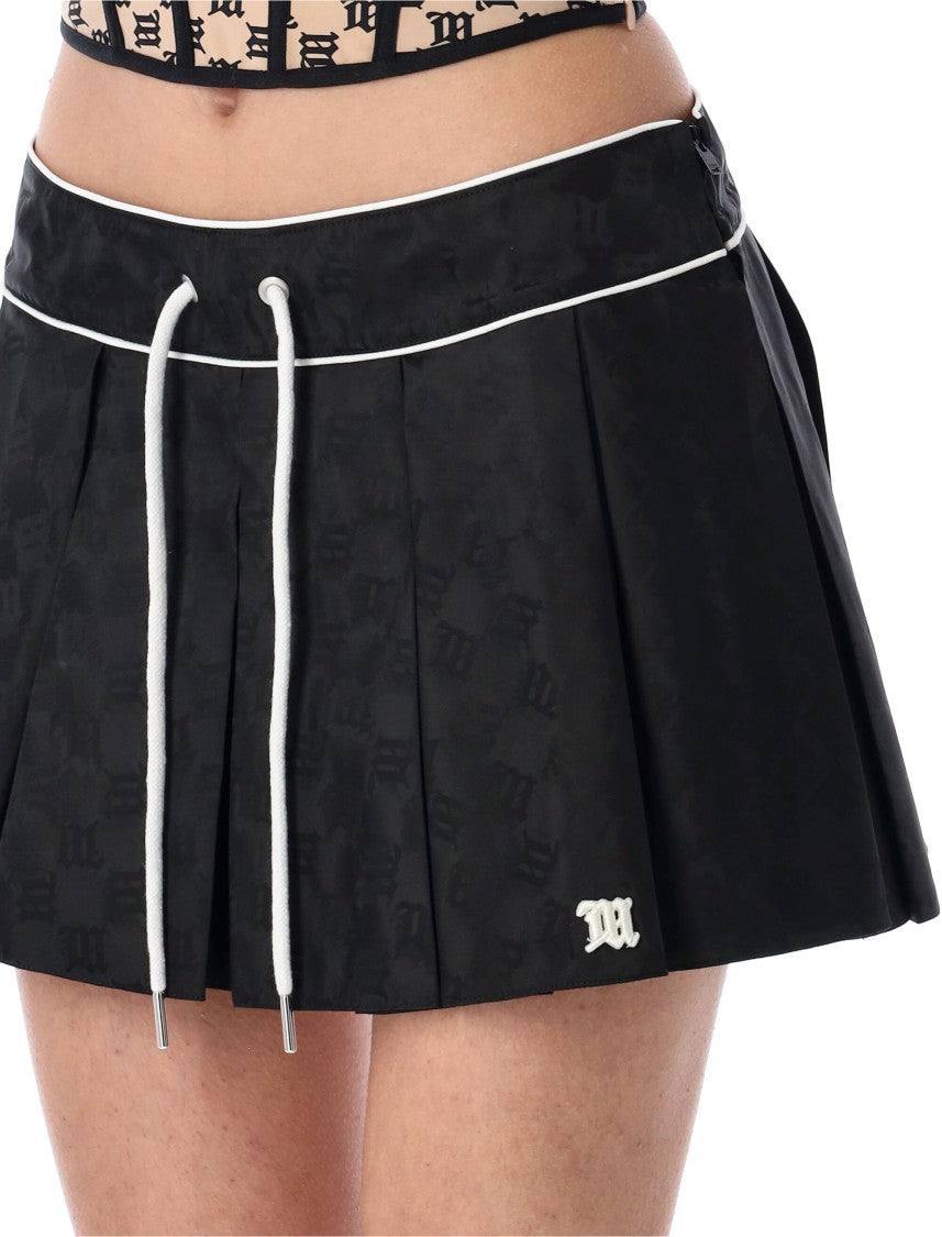 Misbhv Monogram Nylon Mini Skirt