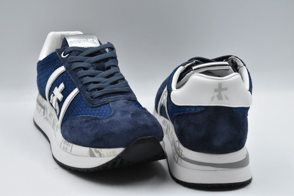 Premiata Low-Top Sneakers With Textured Upper And Design