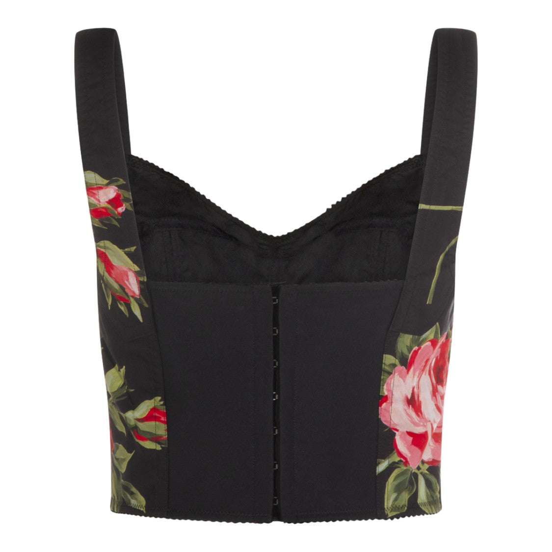 Dolce & Gabbana Cropped Top With Floral Print