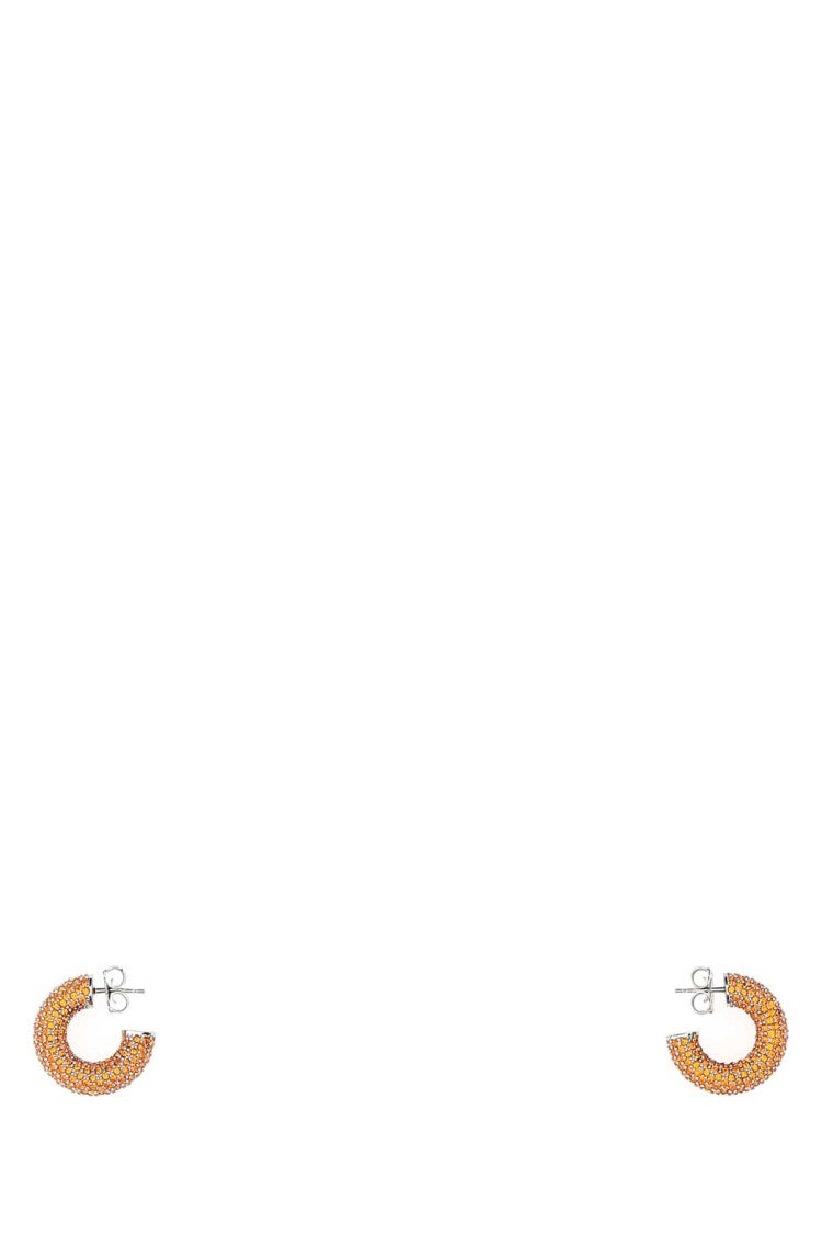 Amina Muaddi Embellished Metal Mini Cameron Earrings