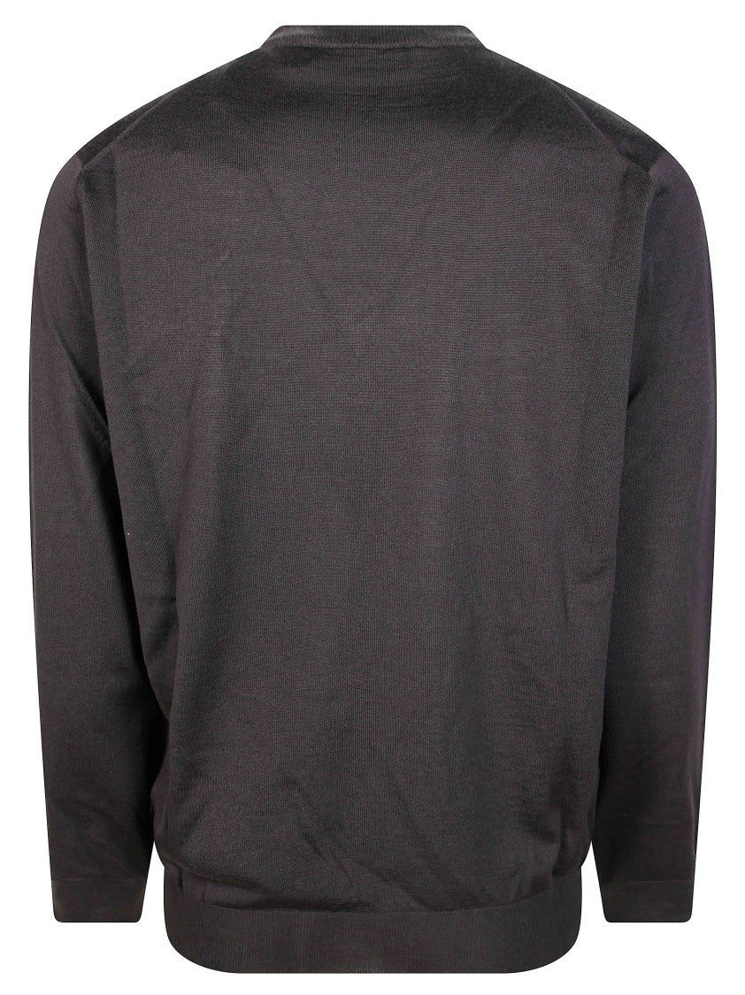 Filippo De Laurentiis F16 Long-Sleeve Fine-Knit Merino Wool Sweater