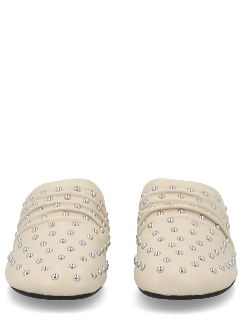 Ash Eloise Pointed Studded Leather Mules