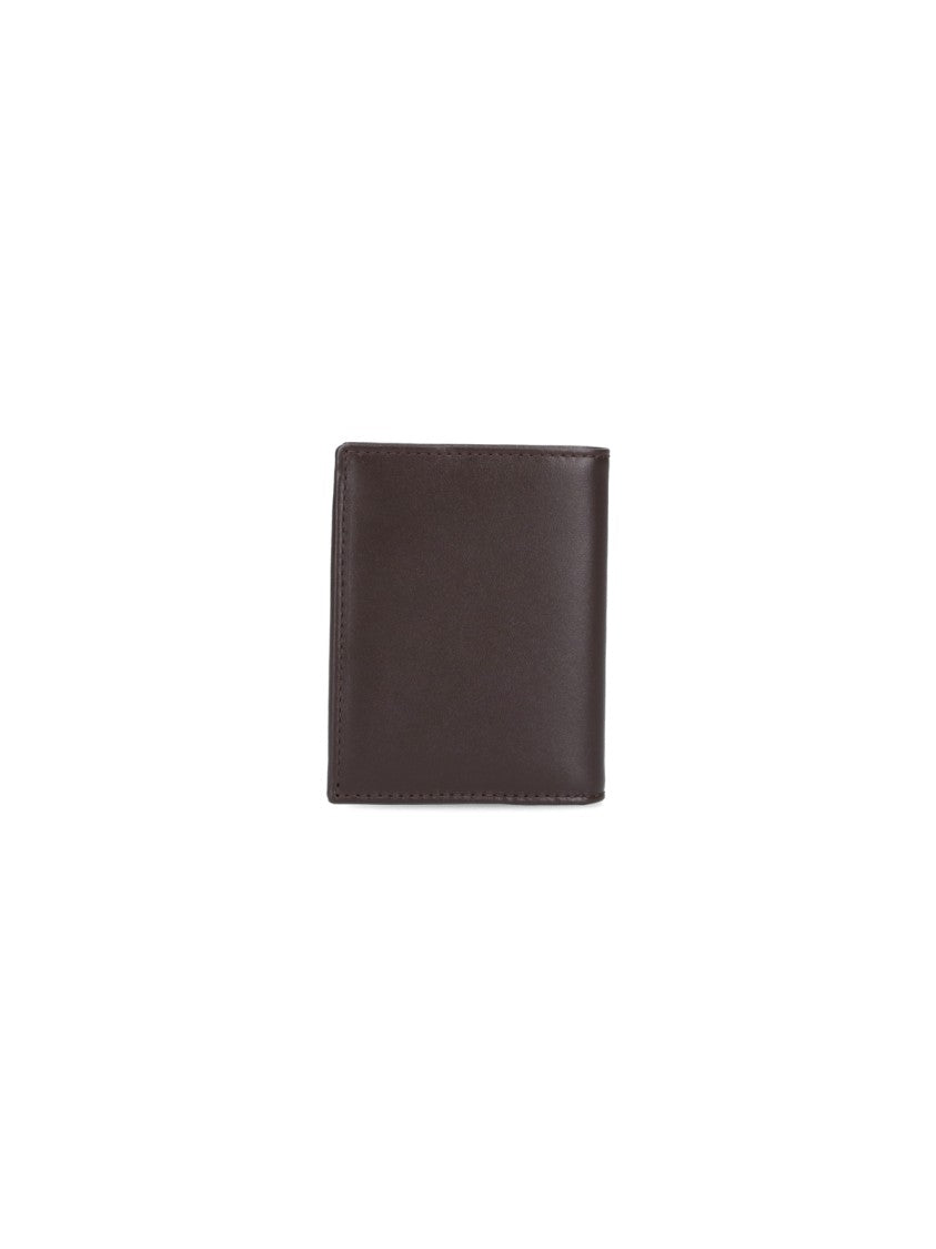 Comme Des Garçons Compact Dark Brown Leather Wallet