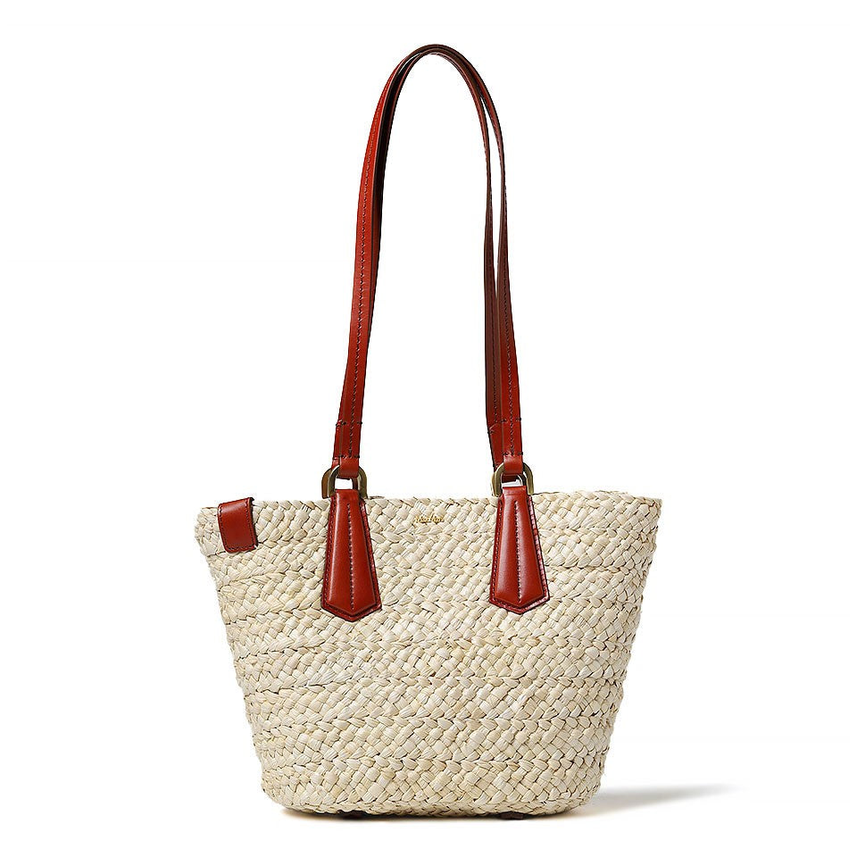 Max Mara Woven Straw Shoulder Bag