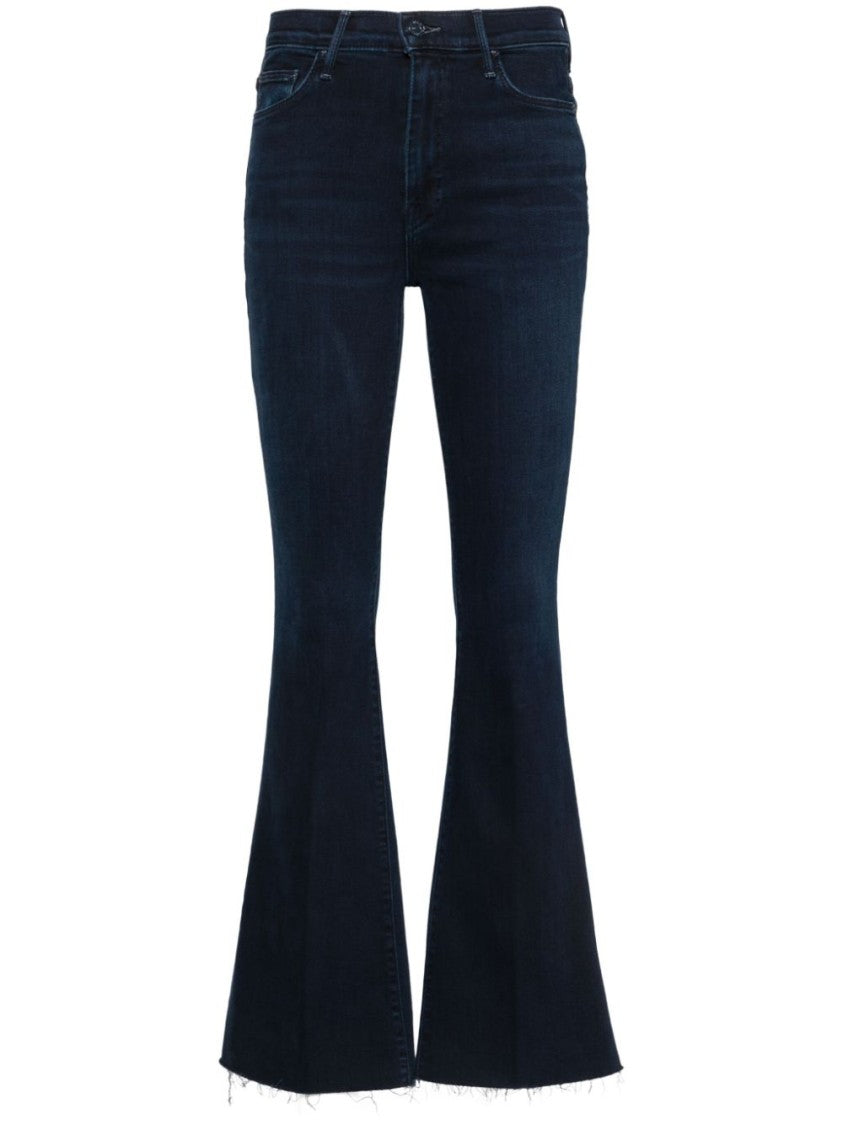 Mother High-Waisted Blue Jeans With Fitted Silhouette