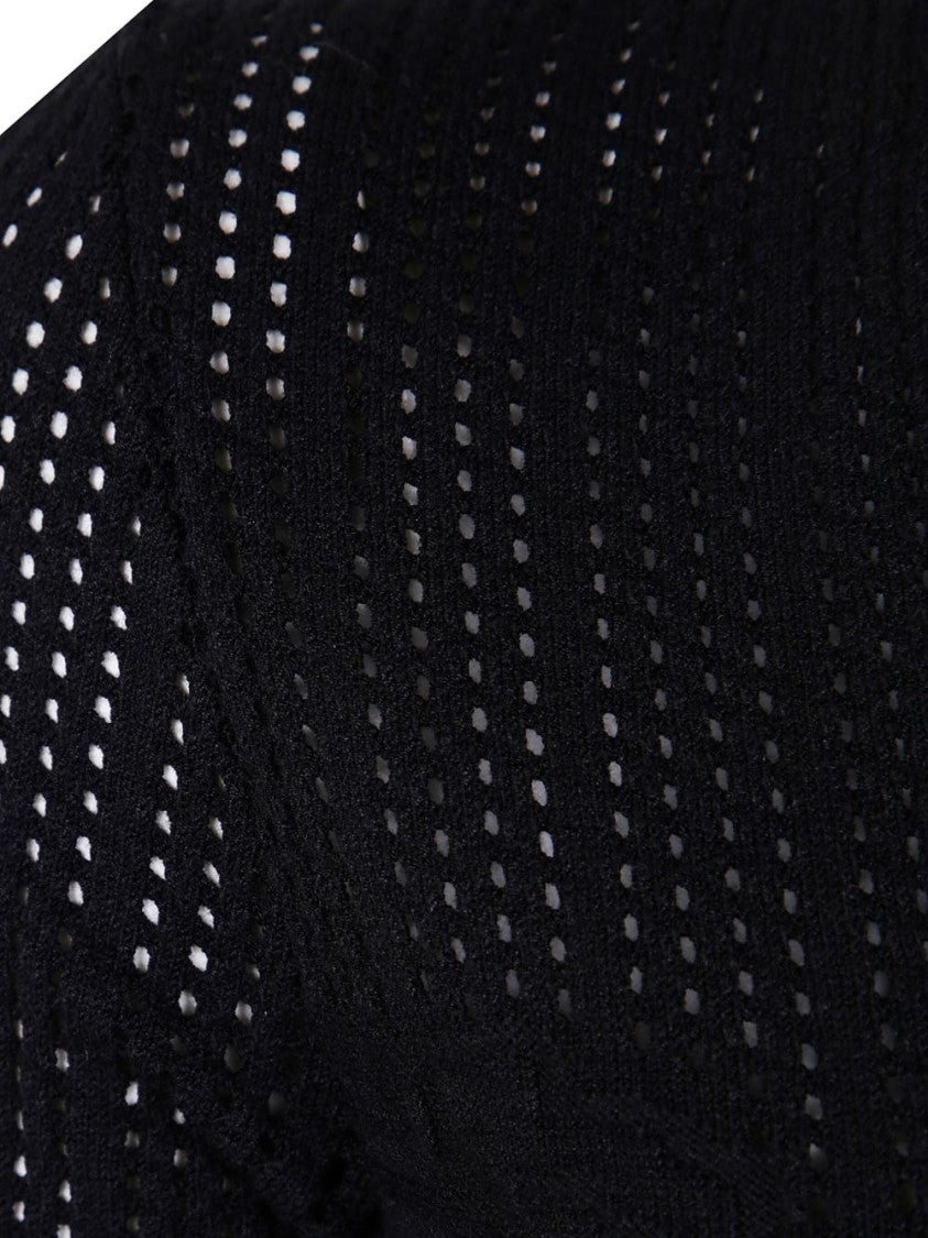 Blugirl Fitted Midi Dress With Deep V-Neckline