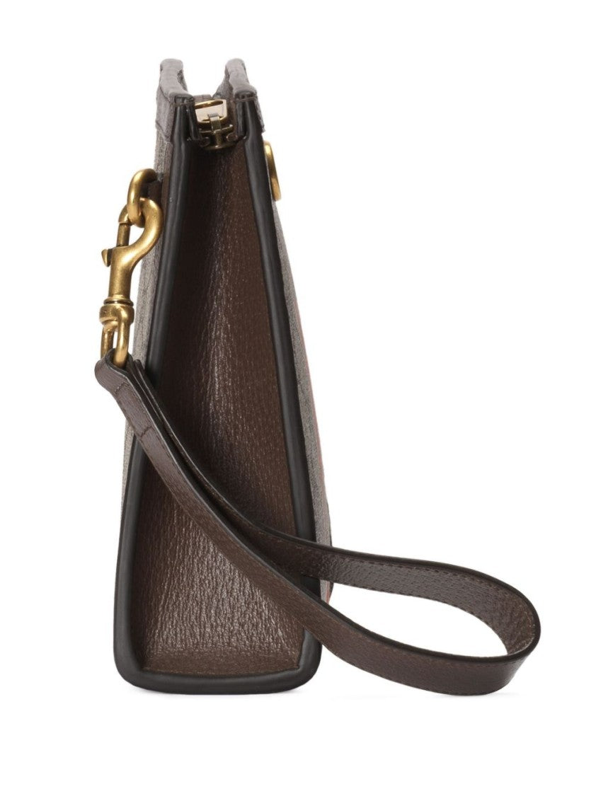 Gucci Beige Ophidia Medium Supreme Web Pouch
