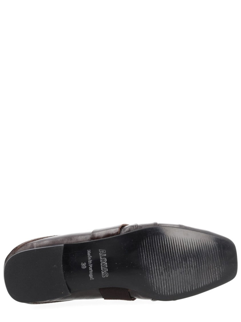 Alohas Bargo Pointed Toe Embossed Flats