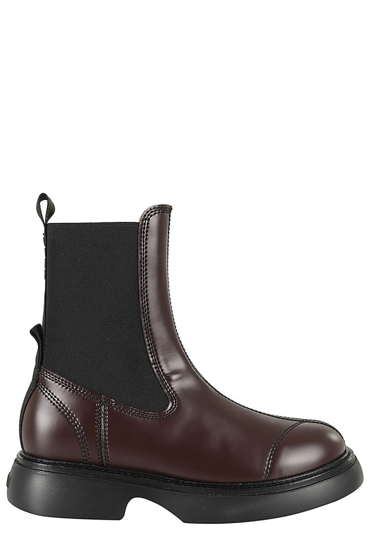 Ganni Everyday Mid Chelsea Boot Patent