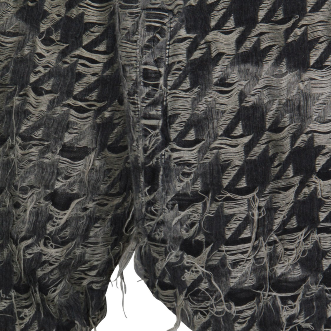 Diesel Textured Houndstooth Jacket With Distressed Finish