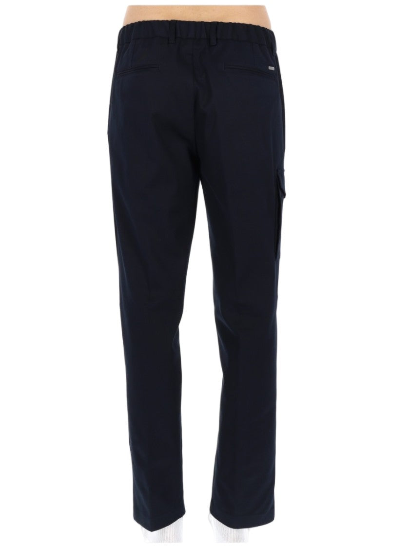 Herno Straight-Leg Tailored Pants With Cargo Pocket