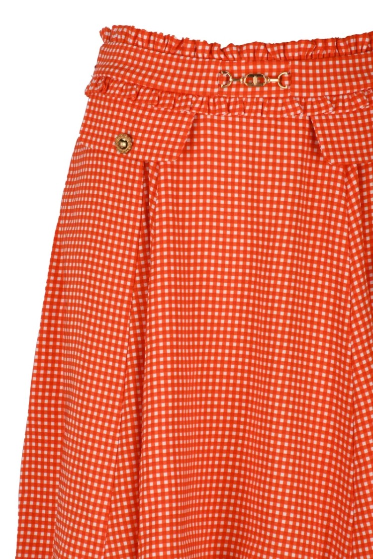 Elisabetta Franchi A-Line Skirt - Red