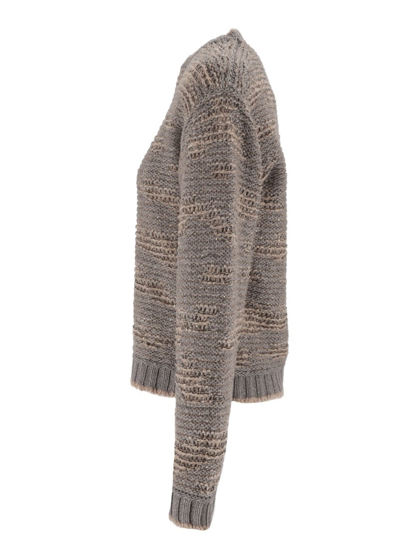 Fabiana Filippi Falcon Textured Crewneck Sweater