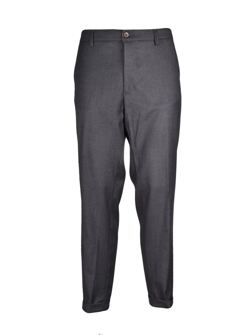 Hyps Grey Technical Blend Tapered Tailored Pants