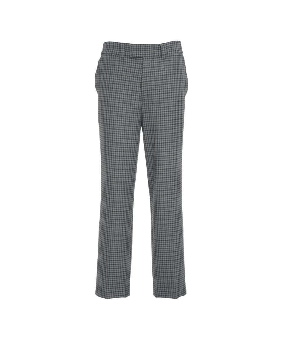 Paolo Pecora Plaid Chinos With Tailored Fit And Side Pockets