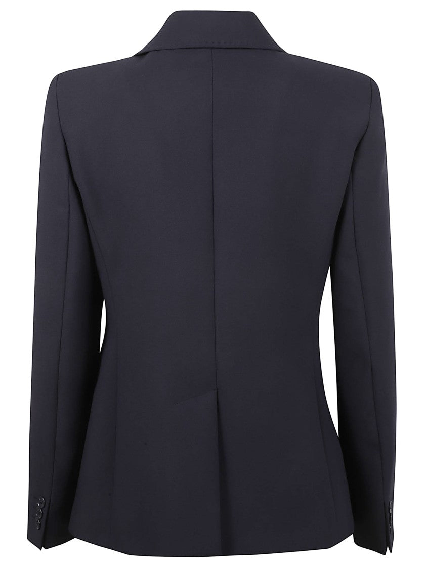 Max Mara Tailored Blue Jacket With Notch Lapel