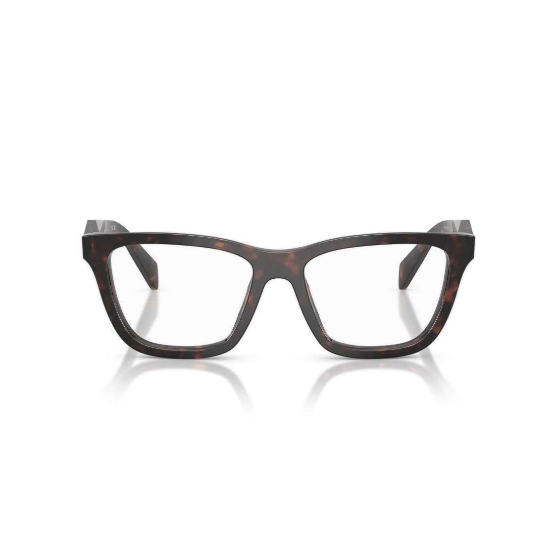 Prada Tortoiseshell 0Pr C10v Square Eyeglasses