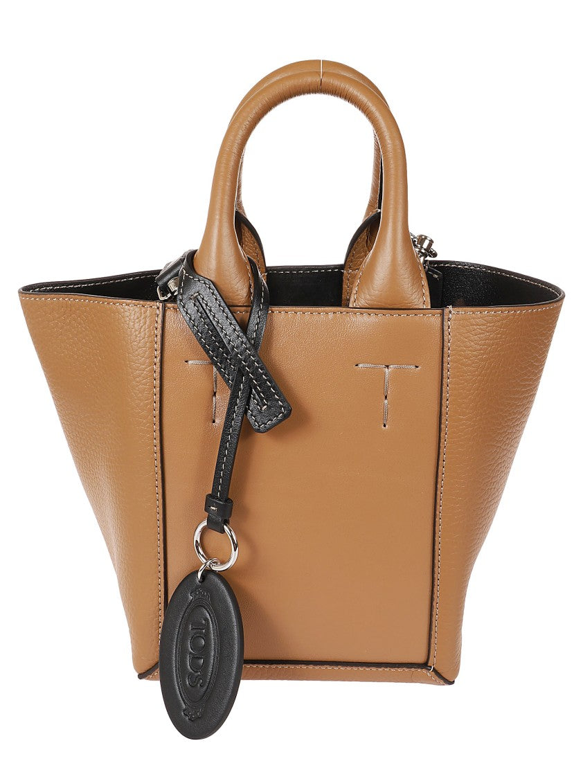 Tod's Textured Leather Handbag With Structured Silhouette