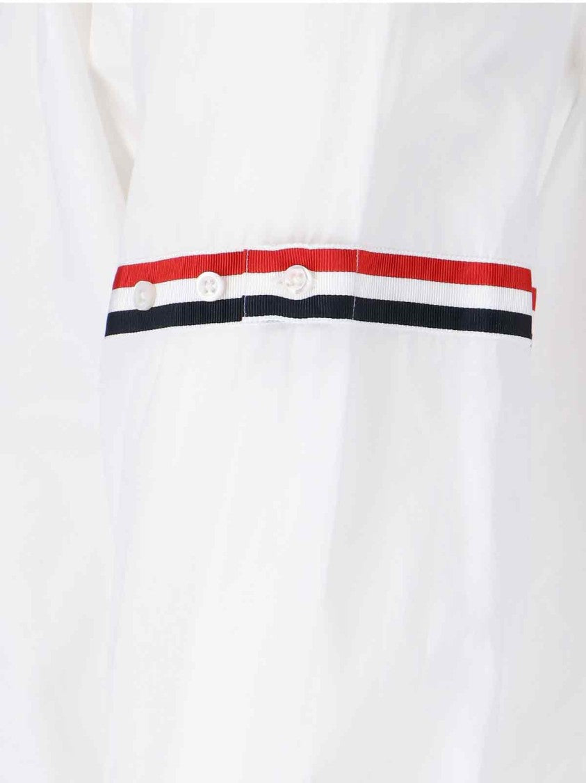 Thom Browne White Tricolore Detail Shirt – White