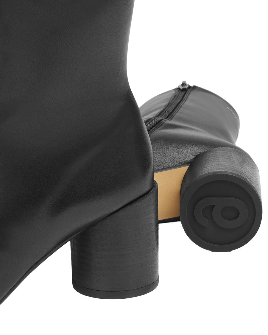 Mm6 By Maison Margiela Anatomical Toe Ankle Boots With Distinctive Stitch Detail
