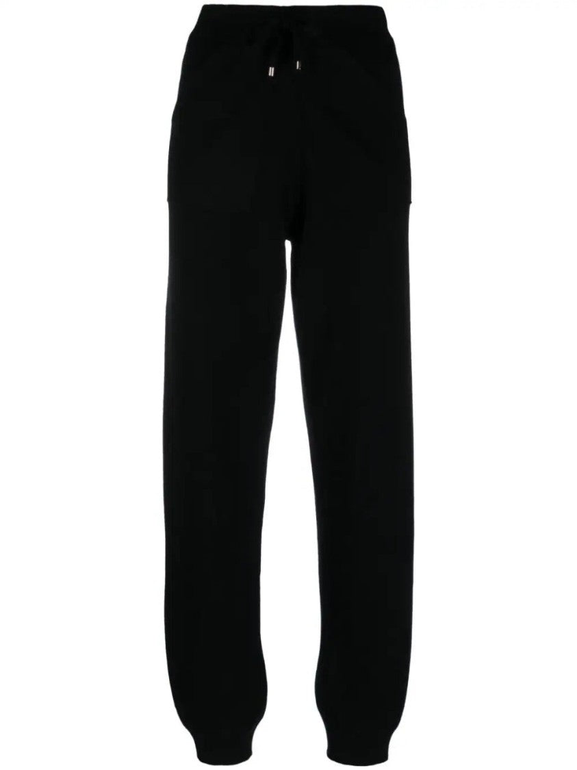 Lorena Antoniazzi Relaxed Fit Knit Trousers With Drawstring Waistband And Ribbed Cuffs