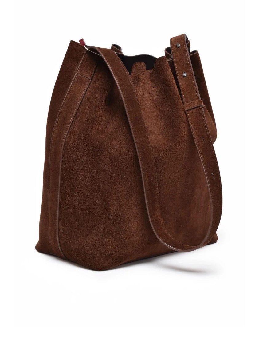 Aesther Ekme Brown Marin Supper Large Leather Shoulder Bag