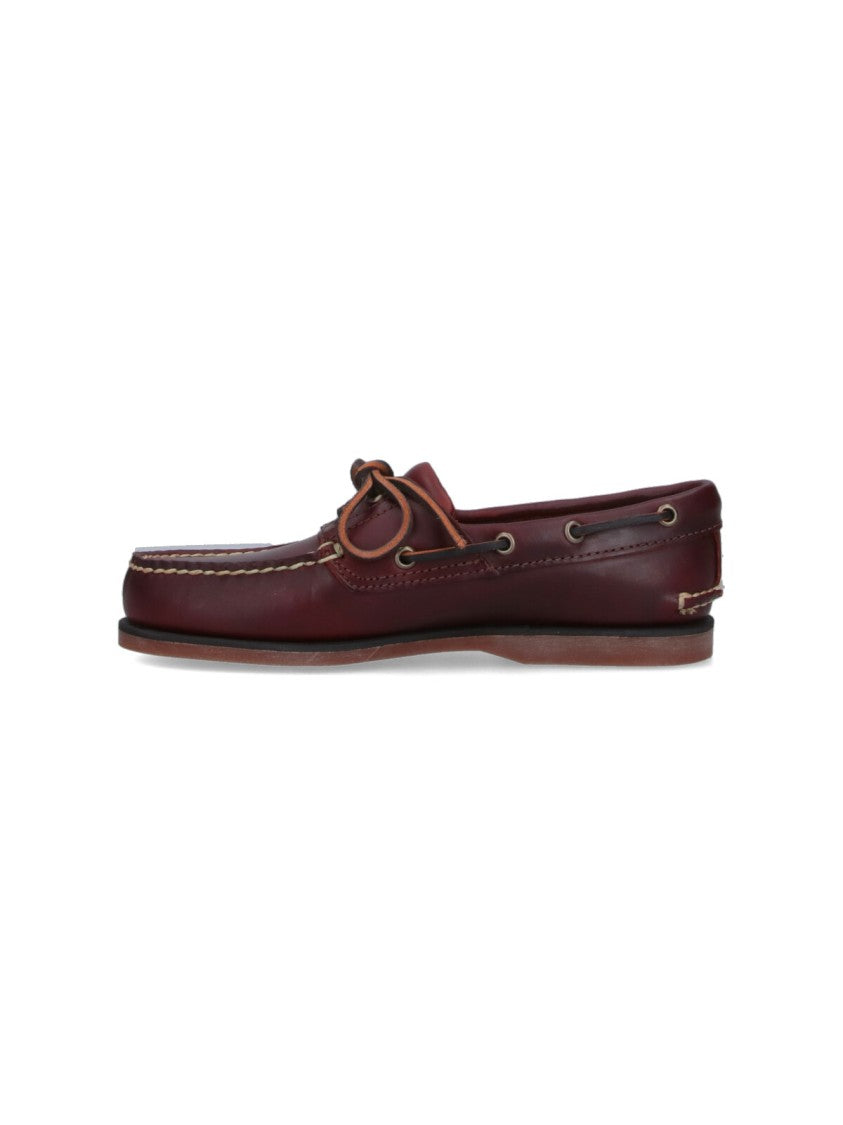 Timberland Bordeaux Classic Leather Slip-On Moccasins