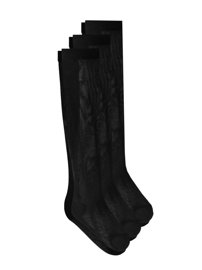 Dolce & Gabbana Tripack Sheer Polyamide-Blend Socks