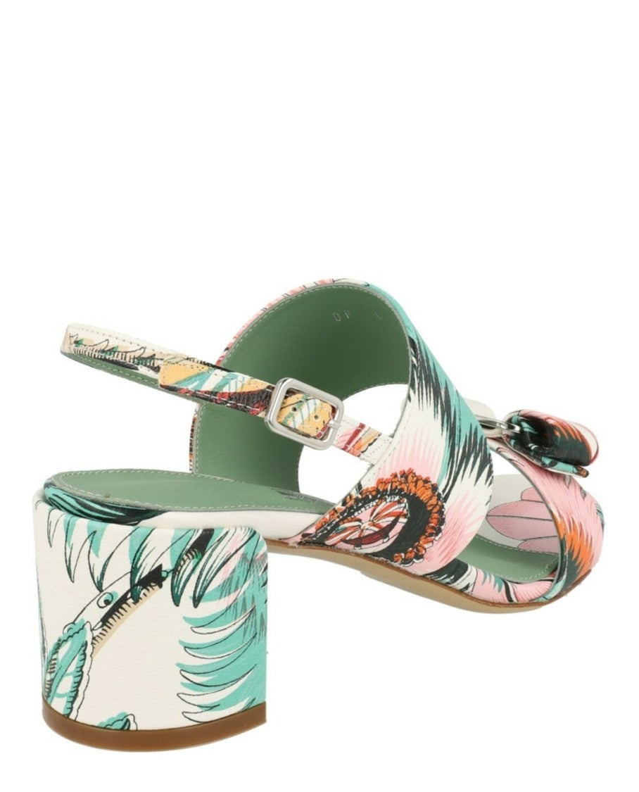Ferragamo Giulia Leather Sandals - Narrow Width