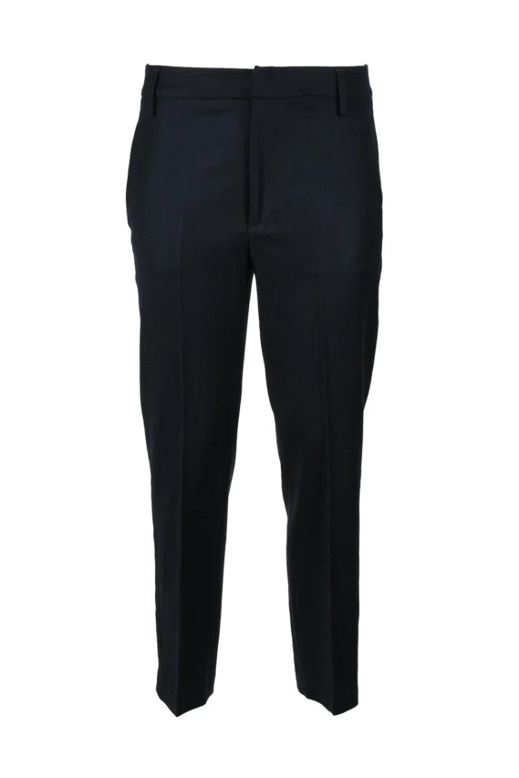 Dondup Cropped Blue Tailored Trousers