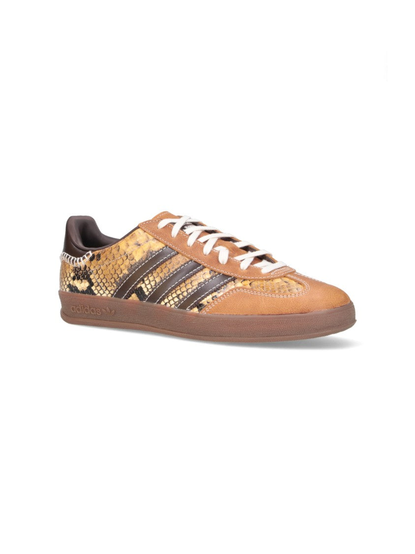 Adidas Originals By Wales Bonner Brown Snakeskin Pattern Low-Top Sneakers