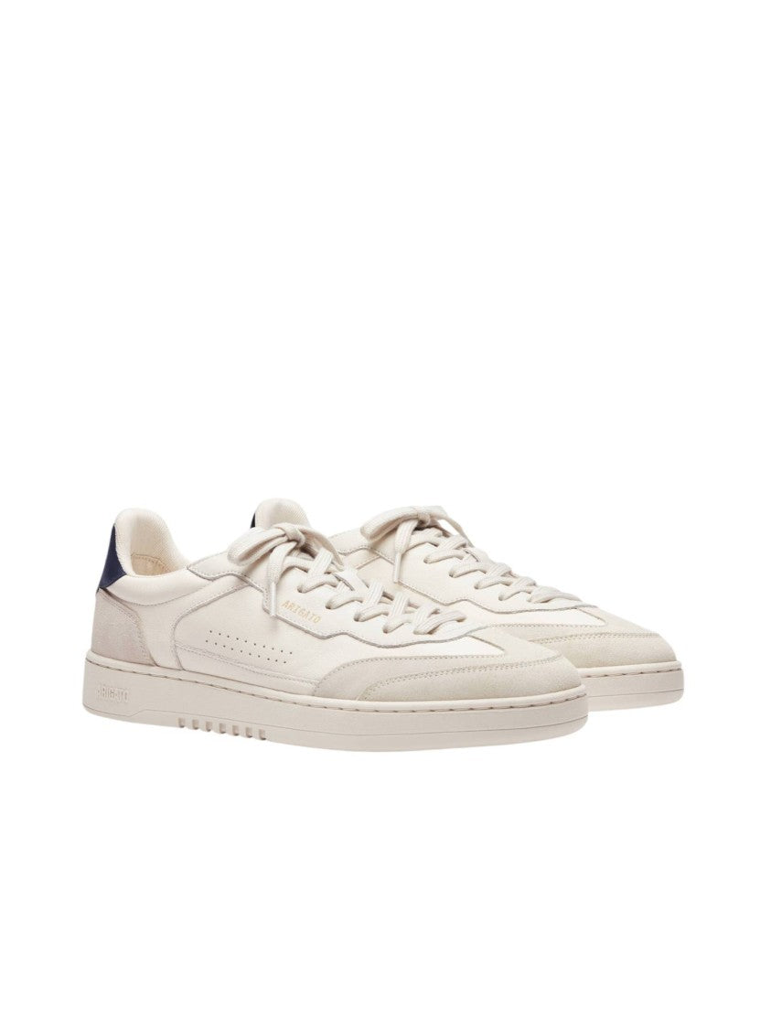 Axel Arigato Light Beige/Dark Blue Dice T-Toe Leather Suede Sneakers