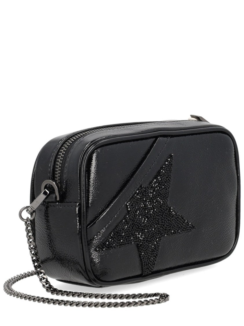 Golden Goose Mini Star Cow Leather Crystal Shoulder Bag