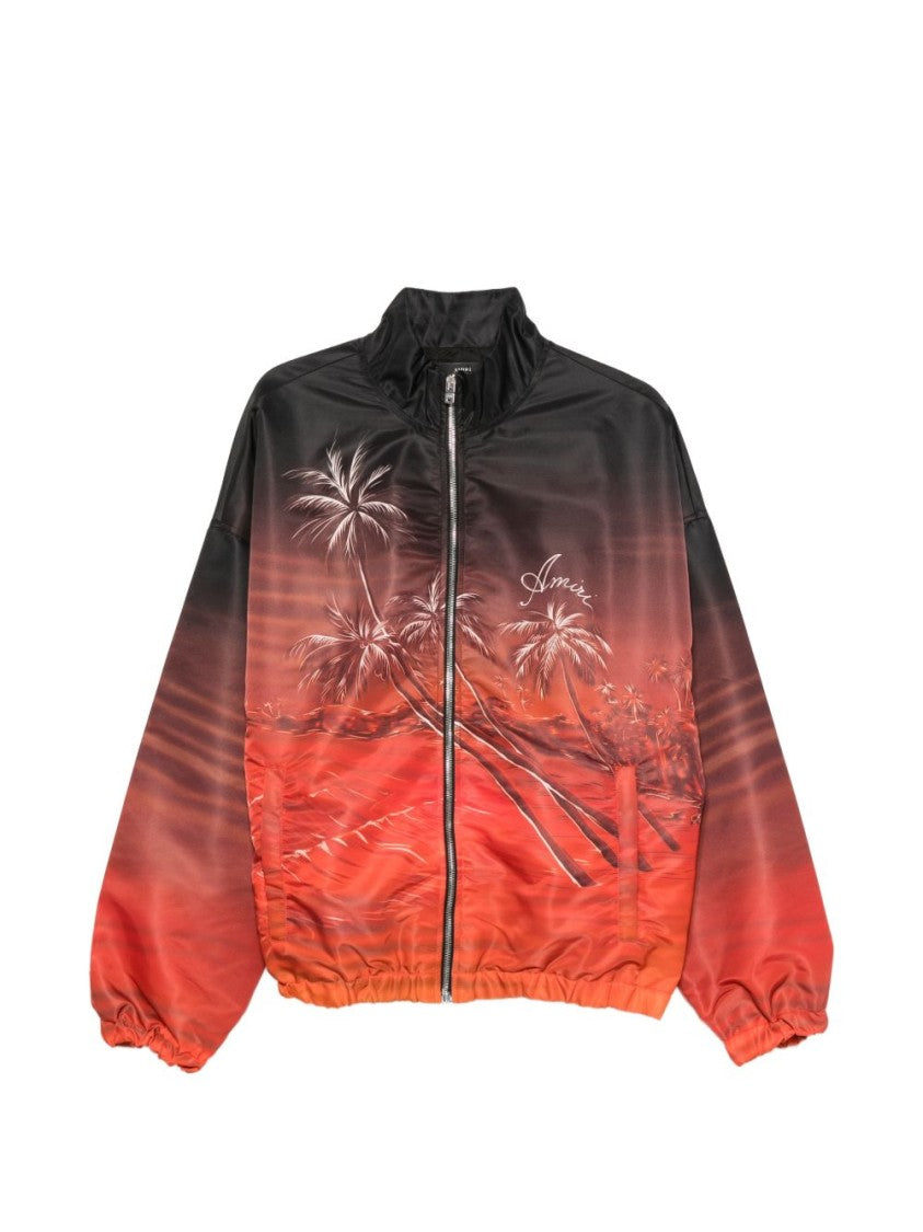 Amiri Multicolor Palms Print Gradient Bomber Jacket